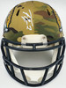 Travis Etienne Autographed Jacksonville Jaguars Camo Speed Mini Helmet Beckett BAS Witness Stock #225127