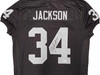 Oakland Raiders Bo Jackson Autographed Black Pro Cut Jersey Beckett BAS Witness Stock #226320