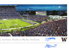 Rome Odunze, Jalen McMillan, Ja'Lynn Polk & Dillion Johnson Autographed 13.5x40 Panoramic Photo Washington Huskies MCS Holo Stock #226413