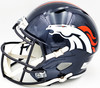 Russell Wilson Autographed Denver Broncos Blue Full Size Replica Speed Helmet Fanatics Holo Stock #227939