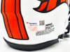 Russell Wilson Autographed Denver Broncos Lunar Eclipse White Speed Mini Helmet Fanatics Holo Stock #227947