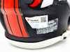 Russell Wilson Autographed Denver Broncos Flat Matte Black Speed Mini Helmet Fanatics Holo Stock #227949