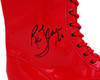 Ric Flair Autographed Red Right Footed Boot/Shoe WWE "16x" JSA Stock #228116
