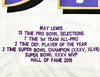 Baltimore Ravens Ray Lewis Autographed White Jersey With Stats JSA Stock #228091