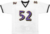 Baltimore Ravens Ray Lewis Autographed White Jersey With Stats JSA Stock #228091