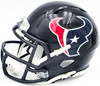 Tank Dell Autographed Houston Texans Blue Speed Mini Helmet Beckett BAS QR Stock #229520