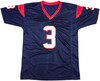 Houston Texans Tank Dell Autographed Blue Jersey Beckett BAS QR Stock #229993
