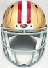 Brock Purdy Autographed San Francisco 49ers Gold Full Size Replica Speed Helmet Fanatics Holo Stock #230008