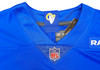 Los Angeles Rams Puka Nacua Autographed Blue Nike On Field Jersey Size L Fanatics Holo Stock #230009