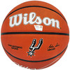 Victor Wembanyama Autographed Composite Leather San Antonio Spurs Logo Basketball Fanatics Holo Stock #230015