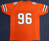 Miami Hurricanes Cortez Kennedy Autographed Orange Jersey Beckett BAS Stock #131530