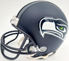 Shaquem & Shaquill Griffin Autographed Seattle Seahawks Mini Helmet In Silver MCS Holo Stock #134373