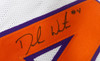 Clemson Tigers Deshaun Watson Autographed White Jersey Beckett BAS Stock #145325