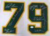1978-79 NBA Champions Seattle Supersonics Multi Signed Autographed White Jersey With 9 Signatures Including Fred Brown & Lenny Wilkens MCS Holo Stock #145848