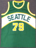 1978-79 NBA Champions Seattle Supersonics Multi Signed Autographed Green Jersey With 9 Signatures Including Fred Brown & Lenny Wilkens MCS Holo Stock #145849