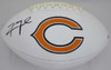 Khalil Mack Autographed Chicago Bears White Logo Football Beckett BAS Stock #148625