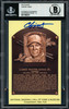 Chipper Jones Autographed HOF Plaque Postcard Atlanta Braves Gem Mint 10 Beckett BAS Stock #154934