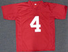 Alabama Crimson Tide Jerry Jeudy Autographed Red Jersey Beckett BAS Stock #159236