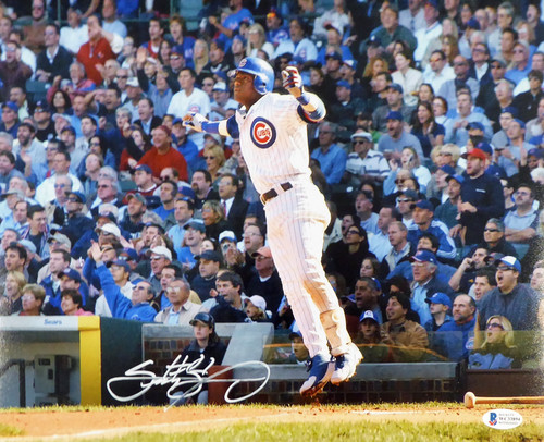 Sammy Sosa Autographed 11x14 Photo Chicago Cubs Beckett BAS Stock #177685