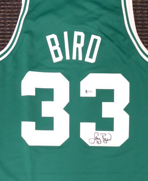 Boston Celtics Larry Bird Autographed Authentic Green Mitchell & Ness Jersey Size M Beckett BAS Stock #177712