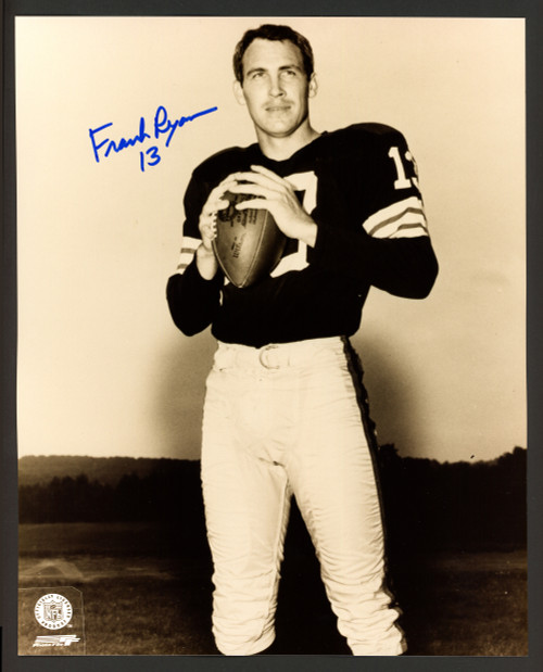 Frank Ryan Autographed 8x10 Photo Cleveland Browns Stock #178860