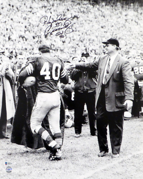 Howard "Hopalong" Cassady Autographed 16x20 Photo Ohio State Buckeyes "OSU" Beckett BAS Stock #179079