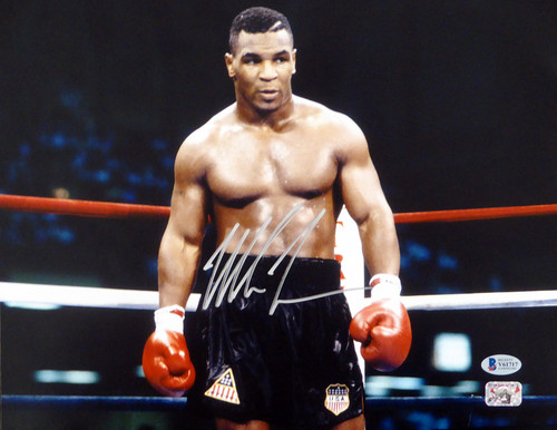 Mike Tyson Autographed 11x14 Photo Beckett BAS Stock #180906