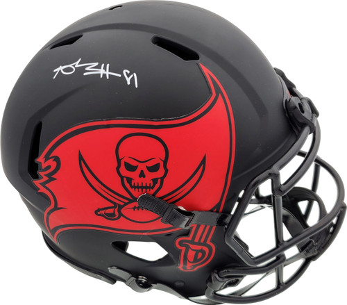 Antonio Brown Autographed Eclipse Black Tampa Bay Buccaneers Full Size Speed Authentic Helmet Beckett BAS Stock #185601