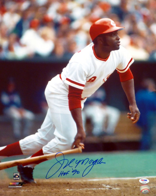 Joe Morgan Autographed 16x20 Photo Cincinnati Reds "HOF 90" PSA/DNA Stock #17985