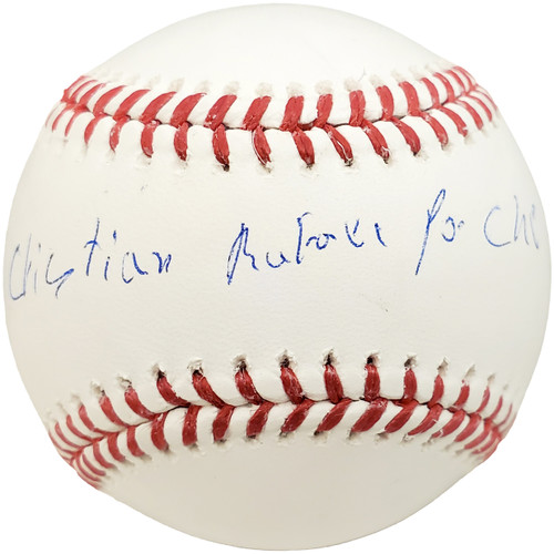 Cristian Pache Autographed Official MLB Baseball Oakland A's Full Name BAS Stock #186807