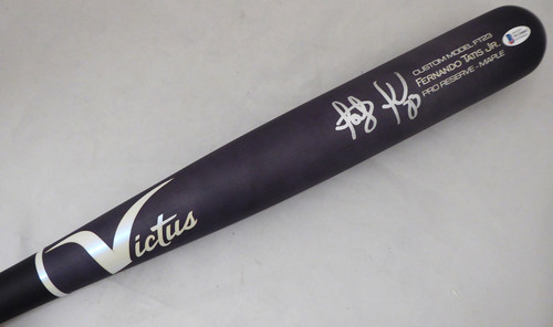 Fernando Tatis Jr. Autographed Matte Black Victus Game Model Bat San Diego Padres Beckett BAS Stock #189446