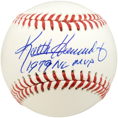 Keith Hernandez Autographed Official MLB Baseball St. Louis Cardinals "79 NL MVP" Beckett BAS Stock #190500