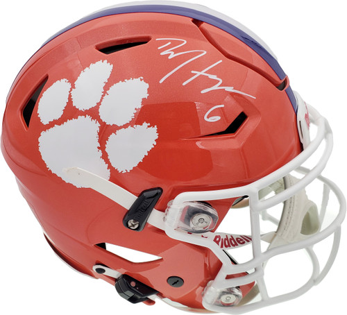 DeAndre Hopkins Autographed Clemson Tigers Orange Full Size Authentic Hyper Speed Flex Helmet Beckett BAS Stock #191109