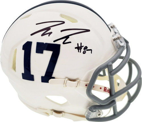 Pat Freiermuth Autographed Penn State Nittany Lions White Speed Mini Helmet Beckett BAS Stock #191112