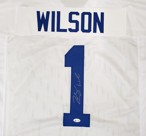 BYU Cougars Zach Wilson Autographed White Jersey Beckett BAS Stock #191150