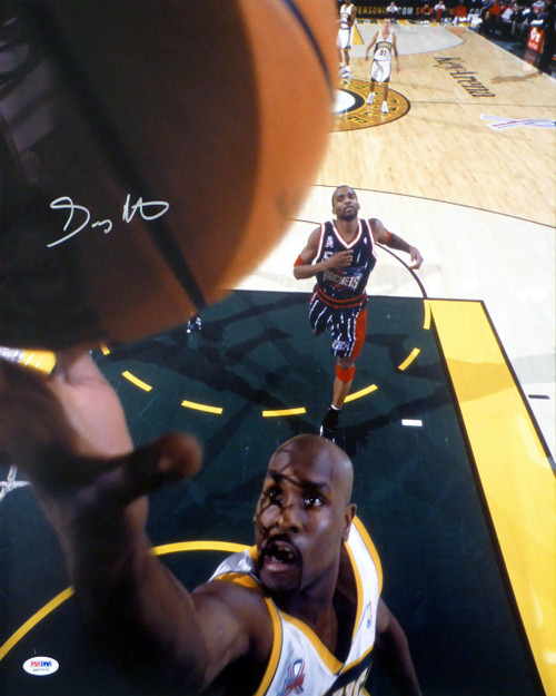 Gary Payton Autographed 16x20 Photo Seattle Sonics PSA/DNA Stock #22615