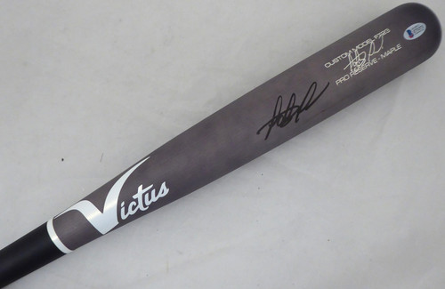 Fernando Tatis Jr. Autographed Gray Victus Game Model Bat San Diego Padres Beckett BAS Stock #192527