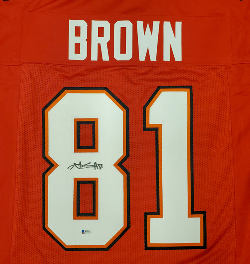 Tampa Bay Buccaneers Antonio Brown Autographed Red Jersey Beckett BAS Stock #192602