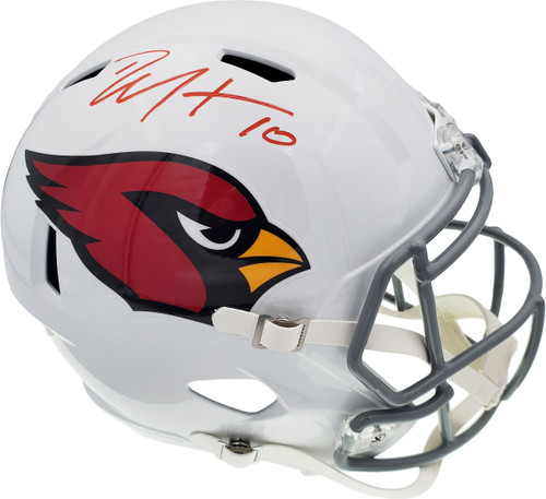 DeAndre Hopkins Autographed Arizona Cardinals White Full Size Replica Speed Helmet Beckett BAS QR Stock #193894