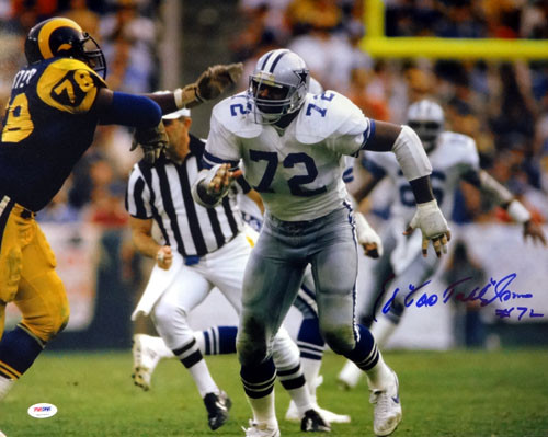 Ed "Too Tall" Jones Autographed 16x20 Photo Dallas Cowboys PSA/DNA ITP Stock #53210