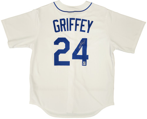 Seattle Mariners Ken Griffey Jr. Autographed White Nike Jersey Size L Beckett BAS & MCS Holo Stock #194790