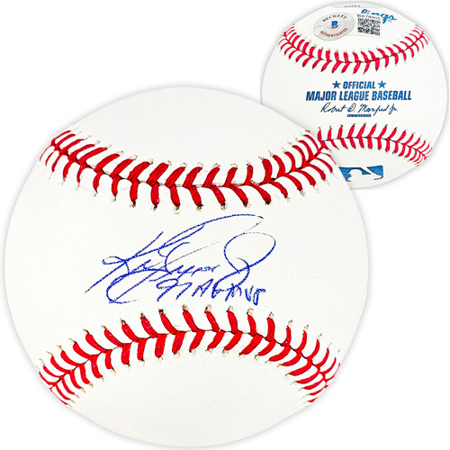 Ken Griffey Jr. Autographed Official MLB Baseball Seattle Mariners "97 MVP" Beckett BAS & MCS Holo Stock #194793