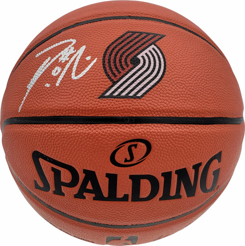 Damian Lillard Autographed Official Spalding Indoor/Outdoor Logo Basketball Portland Trail Blazers Beckett BAS Stock #195279