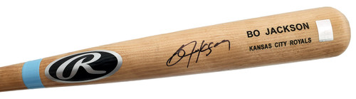 Bo Jackson Autographed Blonde Game Model Bat Kansas City Royals Beckett BAS QR Stock #196973