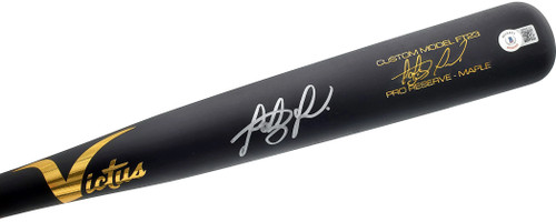 Fernando Tatis Jr. Autographed Black Victus Game Model Bat San Diego Padres Beckett BAS QR Stock #197450