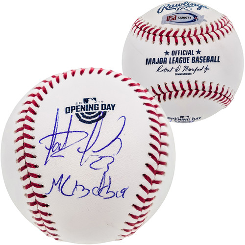 Fernando Tatis Jr. Autographed Official MLB 2019 Opening Day Logo Baseball San Diego Padres "MLB Debut 3/28/2019" JSA Stock #202011