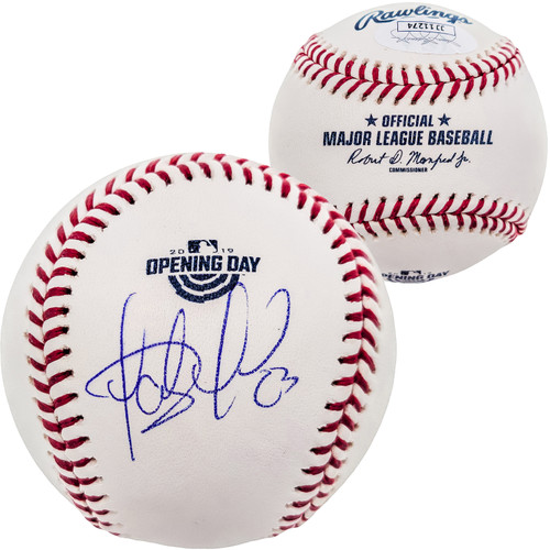 Fernando Tatis Jr. Autographed Official MLB 2019 Opening Day Logo Baseball San Diego Padres JSA Stock #202012