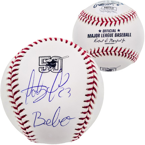 Fernando Tatis Jr. Autographed Official MLB 50th Anniversary Logo Baseball San Diego Padres "Bebo" JSA Stock #202019