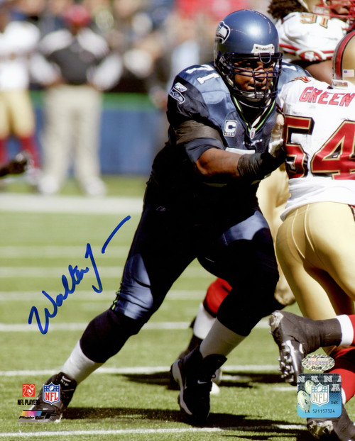 Walter Jones Autographed 8x10 Photo Seattle Seahawks MCS Holo Stock #203437