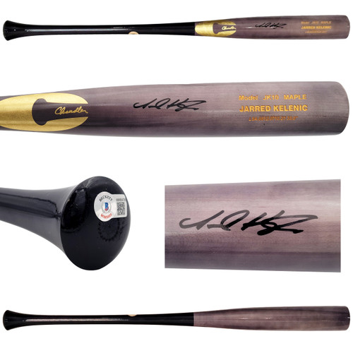 Jarred Kelenic Autographed Gray Chandler Game Model Bat Seattle Mariners Beckett BAS QR Stock #203535